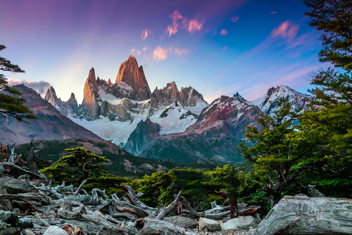 Fitz Roy mountain near El Chalten, in the Southern Patagonia, on the border between Argentina and Chile