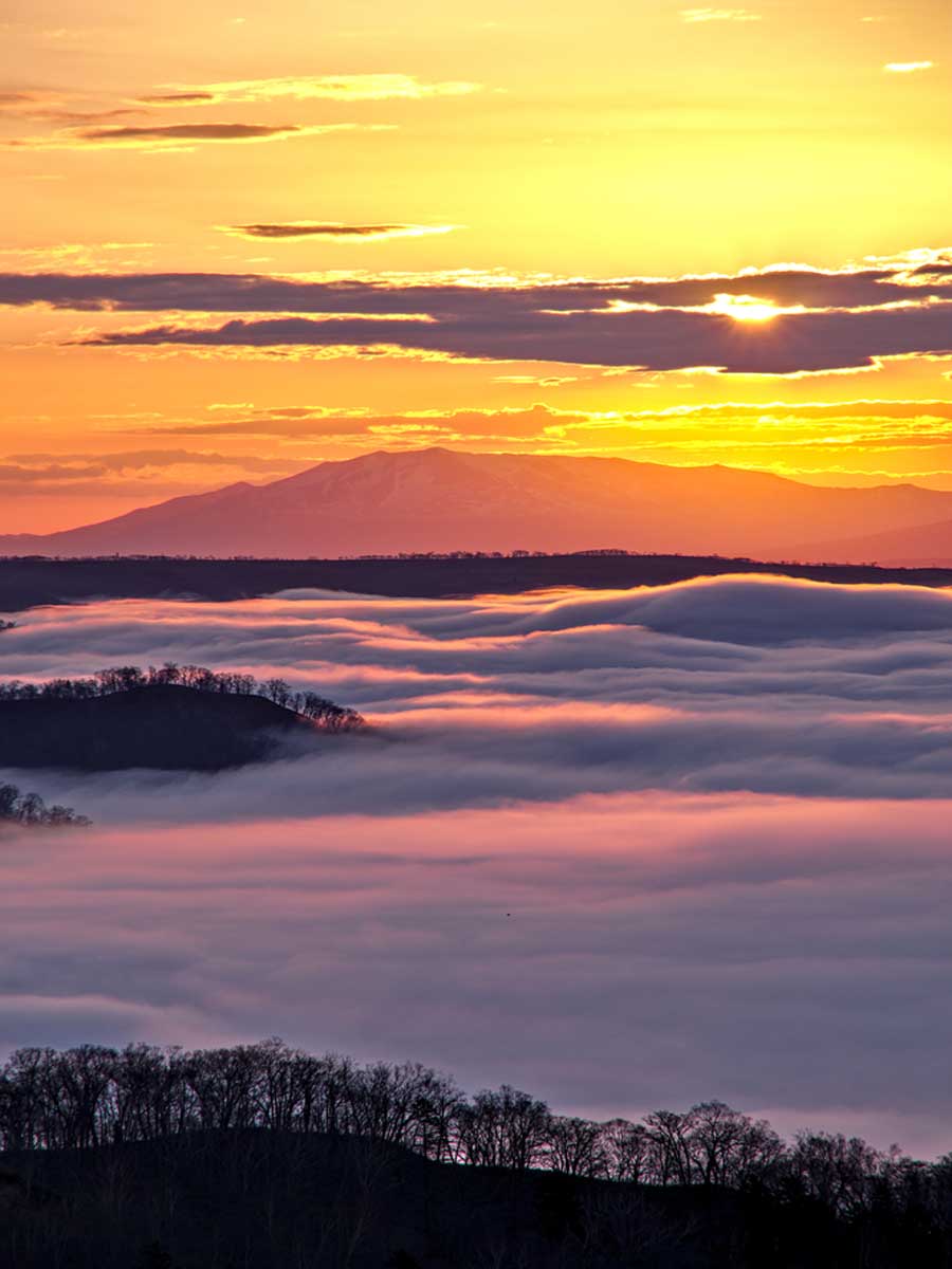 Bihoro Pass in Hokkaido, Japan