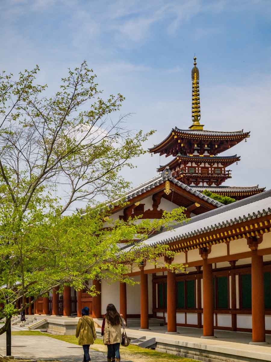 Yakushi-ji Temple, a UNESCO World Heritage Site in Nara Japan 