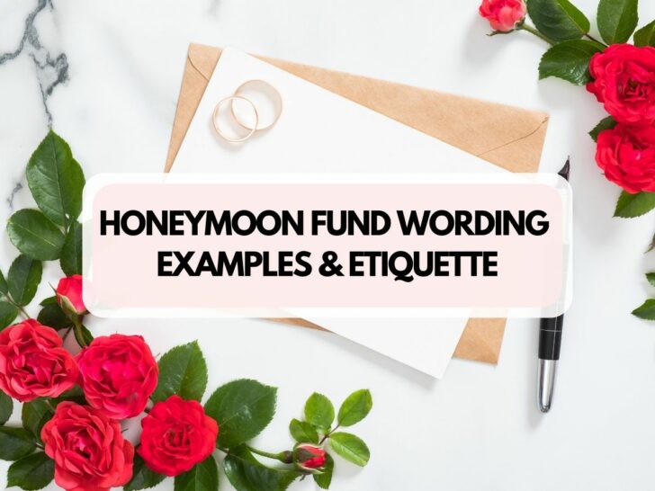 Honeymoon Fund Wording Examples & Etiquette