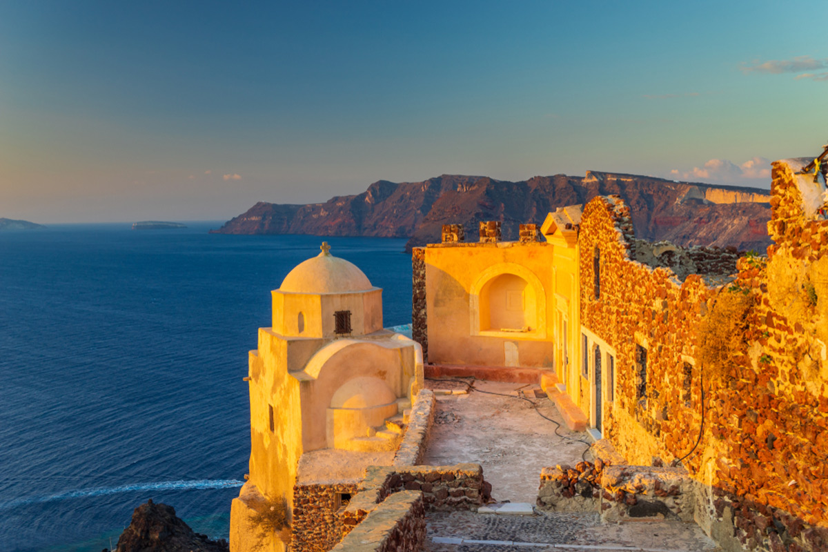 Castle of Oia Santorini Greece