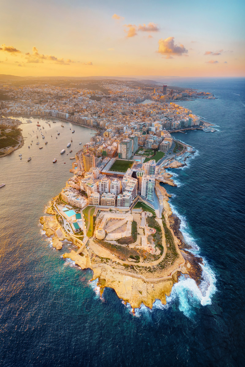 Valletta, Malta during Sunset